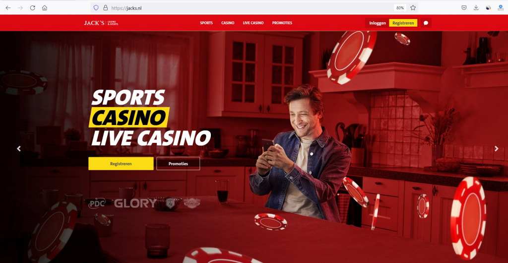 Jack's Casino website cover