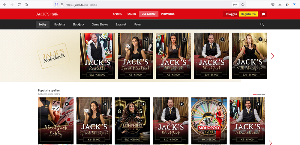 Jack's Live Casino