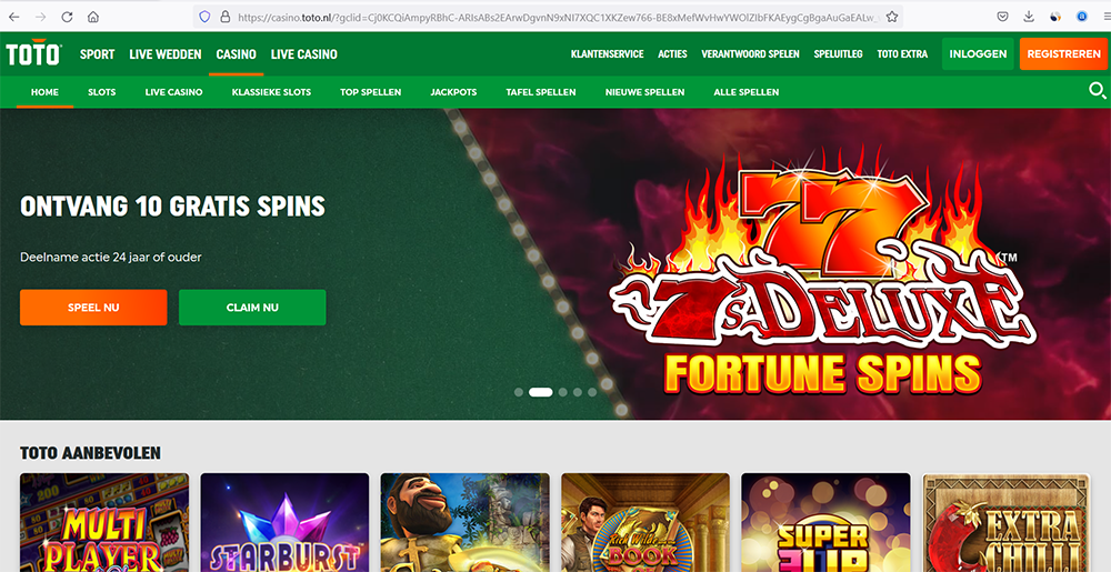 Toto Casino website